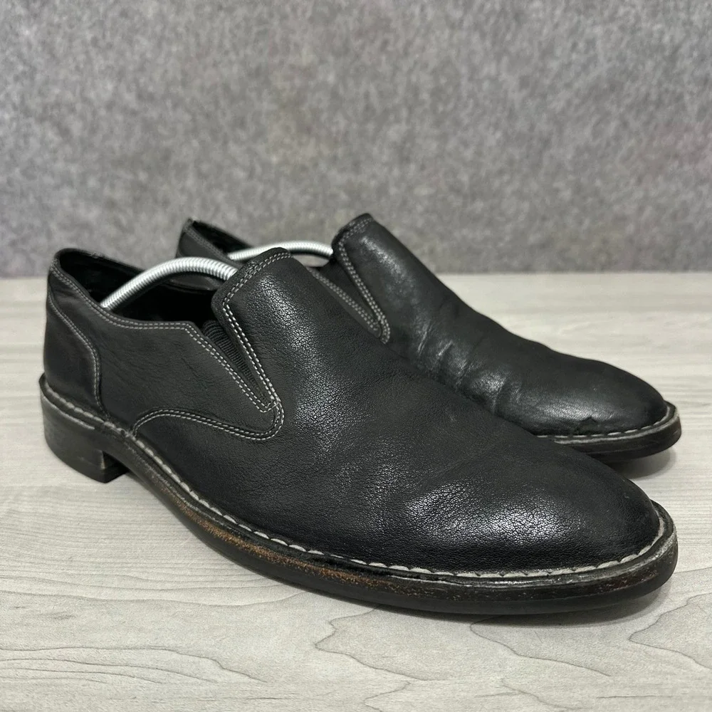 Cole Haan Slip On Shoes Mens 12 Black C09879 Leather Loafers Casual Dress‎